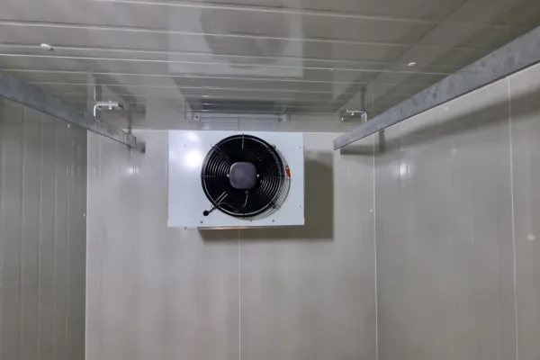 Meat Rails in a Walk in Freezer