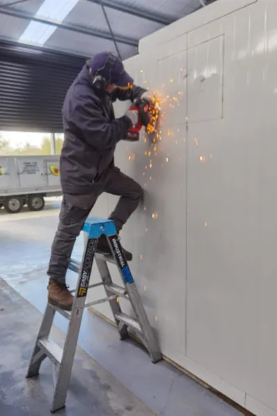 Welding and Construction of a Walk in Chiller